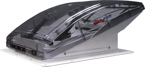 Tetto con copertura antipioggia MaxxFan Deluxe in vetro trasparente