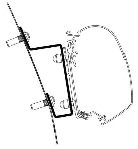 Adattatore per tendalino Thule Omnistor 5200 - Ford Transit H3 RHD dal 2014