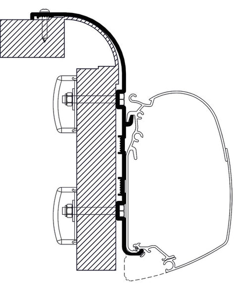Adattatore Thule Omnistor per tendalino Bailey