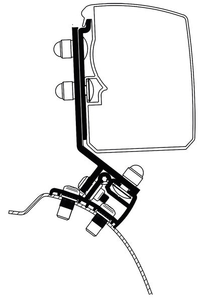 Auvent Thule 3200, Adaptateur PSA Minivan Fixe LHD