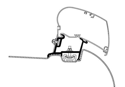 Adaptateur Thule Mercedes Sprinter > 2007, VW Crafter 2007-2016 OE Truck