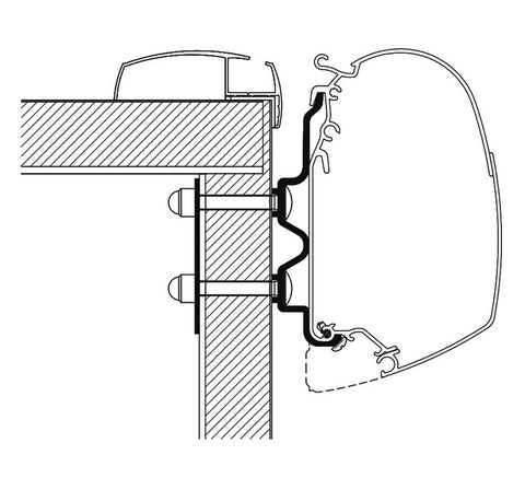 Adaptateur de store pour Thule Omnistor TO5200 Hobby Optima Ontour