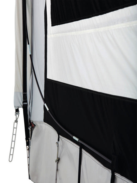 Kit di fissaggio per il tensionamento delle pareti laterali delle tende Quickfit