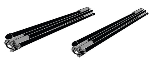 Kit di fissaggio per il tensionamento delle pareti laterali delle tende Quickfit