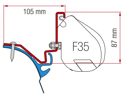 Adattatore per F35, VW T6 LR Westfalia Kepler