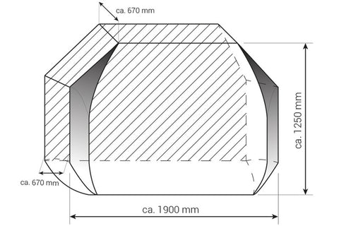 Copertura per bicicletta "City" per un massimo di 3 biciclette