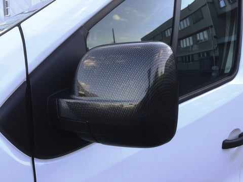 Coque de rétroviseur aspect carbone pour Renault Trafic