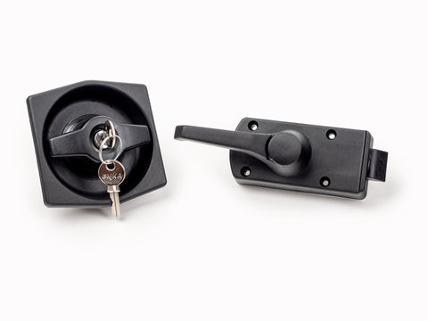 Serrure de caravane porte droite épaisseur 24-29mm