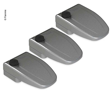 Porte de sécurité extérieure pour coffre-fort 3 pcs. gris