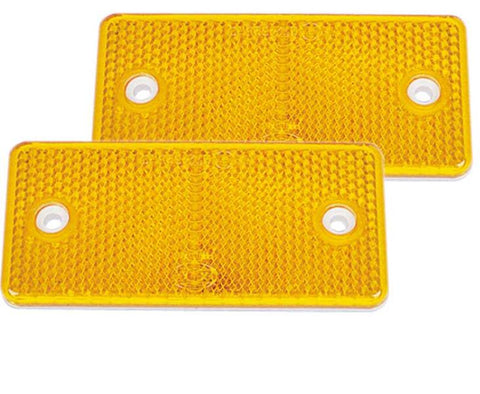 Réflecteur jaune - rectangulaire 94 x 44 mm