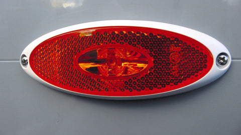 Feu de position latéral à LED 12V en saillie, base blanche SB