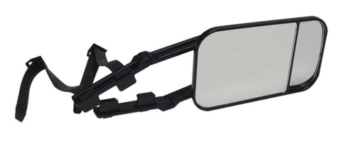 Specchio per roulotte Carbest con specchio per angolo cieco integrato - Rettangolare