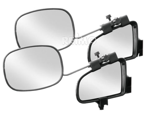 Specchio per roulotte Colt con morsetto, 2 pezzi