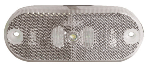 Feu de gabarit à LED, 12 V, 0,6 W, transparent, câble de 100 mm, fiche plate IP67