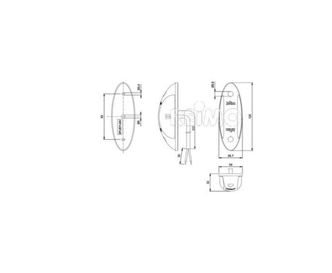 Feu antibrouillard arrière à LED 6W