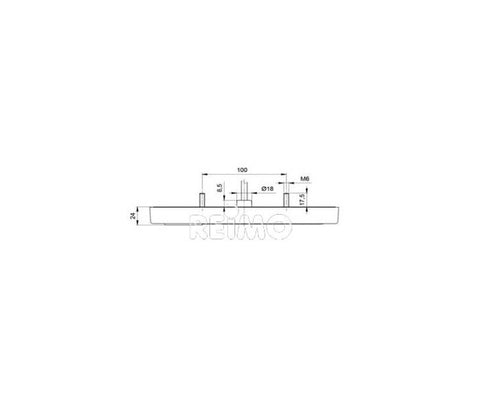 Luce multifunzione a LED, 9-32 V, rossa, cavo da 500 mm, IP67