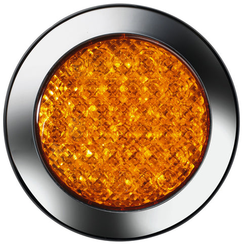 Voyant LED, 12V, 3/W jaune IP67 câble 500 mm