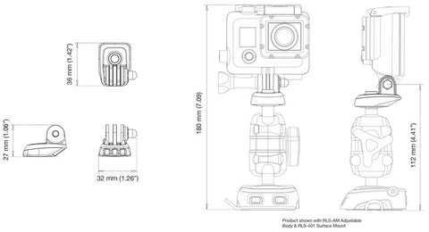 ROKK - Supporto per GoPro, Garmin