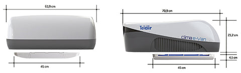 Système de climatisation de toit Telair CLIMA e-Van 5400H