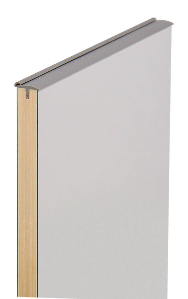 Bande de chant intérieure de porte avec lèvre d'étanchéité 5m - gris moyen