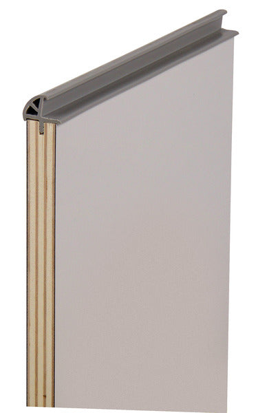 Bande de chant de porte rembourrée 15 mm, gris foncé - rouleau de 5 m