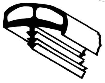 Bordure de porte rembourrée (gris foncé)