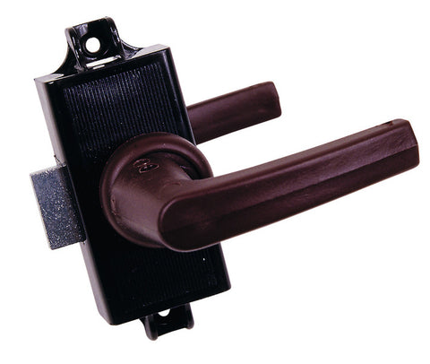 Serrure de toilette complète, marron