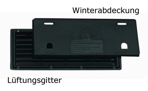 Griglia di ventilazione 375x150 mm, copertura invernale
