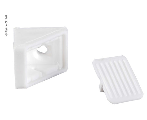 Mini connecteur de meuble 10 pcs. (blanc) 2 trous