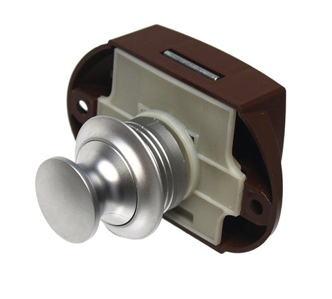 Serratura per mobili Push Lock Silver, azionamento unilaterale