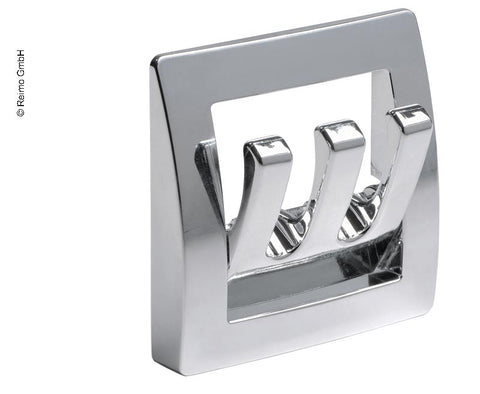 Patère plastique, couleur chrome brillant 1 pièce en vrac