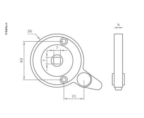 serrure de toilette V1155