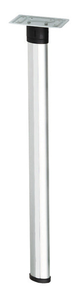 Piétement de table articulé 675 mm, plateau articulé argent