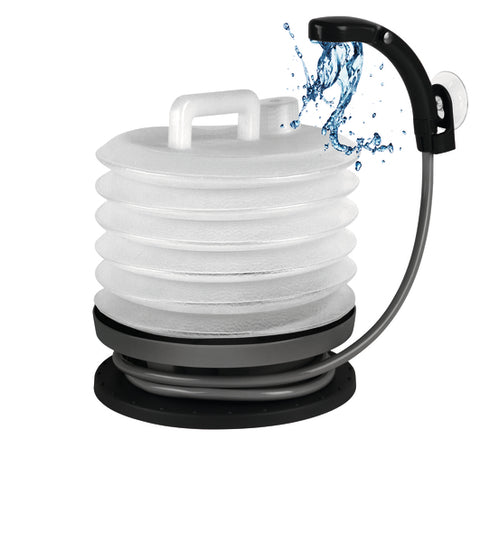 Douche de camping pliable 2,0l/min. y compris le sac