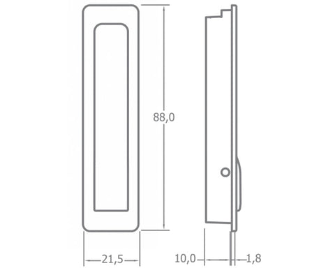 crochet pliant 88x21,5mm