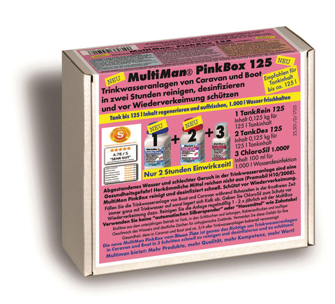 MultiMan PinkBox, 125 Pulizia del sistema di acqua potabile