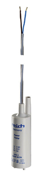 Pompe submersible standard, 10 litres/minute, conforme à la norme eau potable