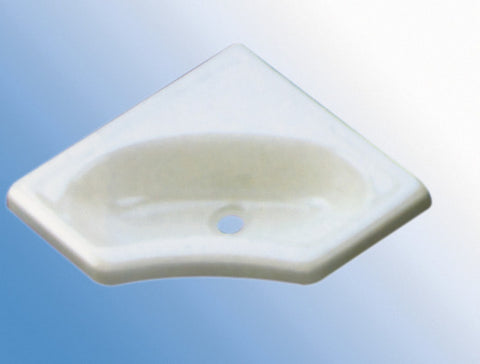 Lavabo d'angle Mini 345x345x116mm, blanc