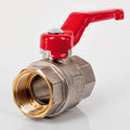 Kugelhahn 3/4 Zoll Innengewinde – Messing vernickelt mit langem Hebel