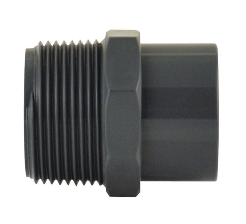 Raccord de tuyau 40/32 mm droit avec filetage extérieur 1¼"