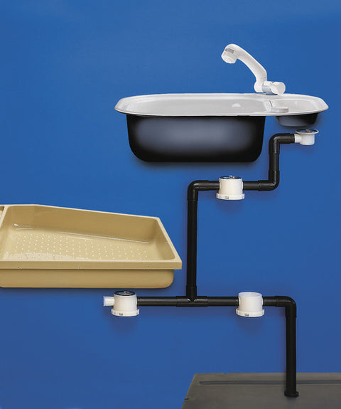 Bonde pour système d'égout à siphon, 33 mm