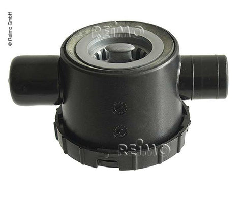 Siphon 39mm avec 2ème raccord et tamis à résidus