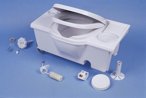 Siège de toilette avec couvercle C2/3 Couleur : blanc C4