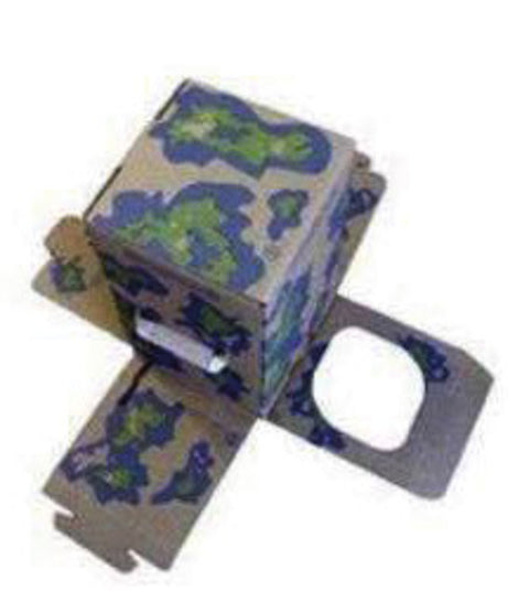 CareBag Cleanis mobile Falttoilette aus Karton / Campingtoilette / Camping-WC