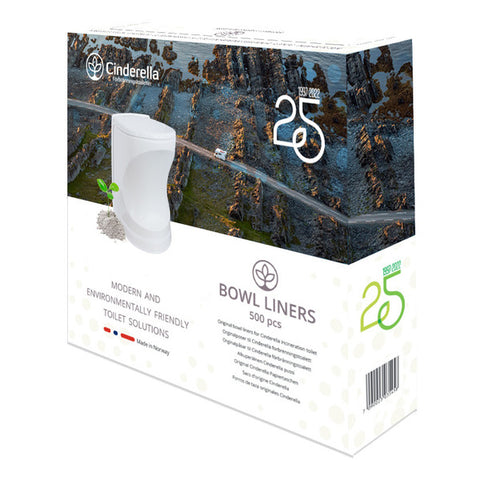 Cinderella Travel Beutel für Verbrennungstoilette, 500 Stück / Campingtoilette / Camping-WC