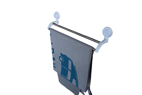 Porte-serviettes pour 2 serviettes avec ventouses, 530 x 105 x 130 mm