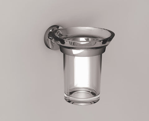 Portabicchieri in acciaio inox cromato