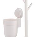 WC-Bürste mit Saugnapf, weiß