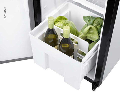 Réfrigérateur à absorption Thetford N4142E+ - 230V, 12V, gaz, charnière de porte droite/gauche