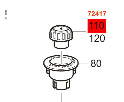bouton rotatif pour S3004/S5004